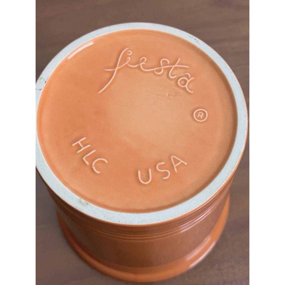 Fiesta Ware HLC Medium 2qt Canister With Lid Tangerine
